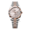 Rolex Datejust 126331 Fluted Silver Index Dial Rose Gold Steel 41mm