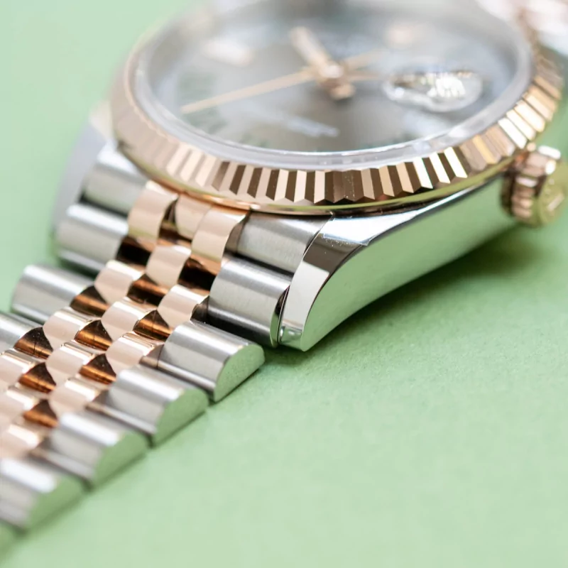 Rolex Datejust 126231 Wimbledon Roman Dial Rose Gold Steel 36mm Rolex Datejust 126231 Wimbledon Roman Dial Rose Gold Steel 36mm