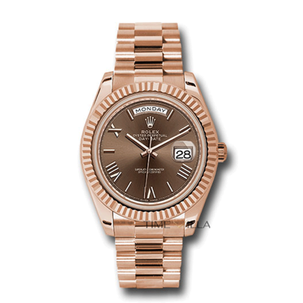Rolex Day Date 228235 Roman Chocolate Dial Everose Gold 40mm
