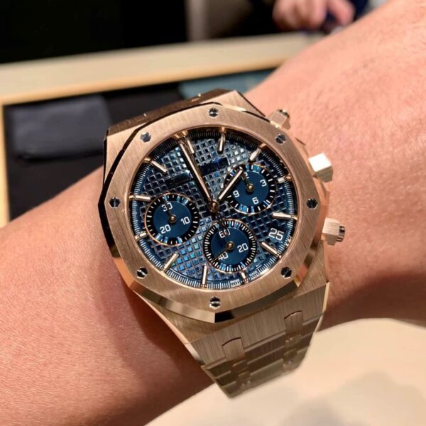 Audemars Piguet Royal Oak Chronograph 26240OR Blue Dial Rose Gold 41mm