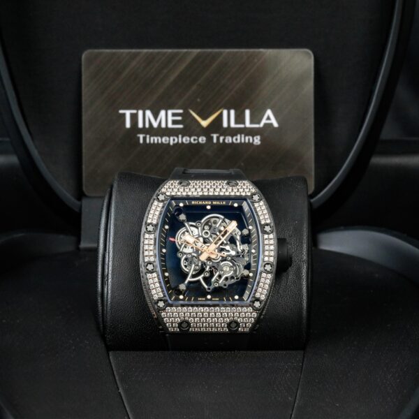 Richard Mille RM055 Bubba Watson Full Diamond Factory Carbon NTPT