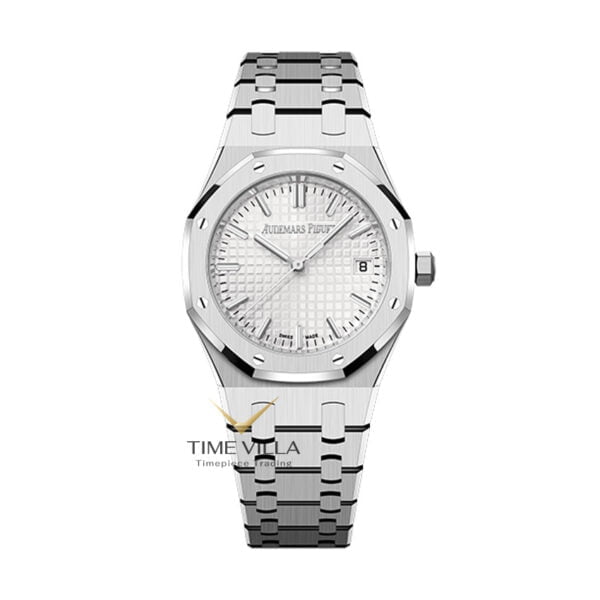 Audemars Piguet Ladies Royal Oak 77350ST White Dial Steel 34mm