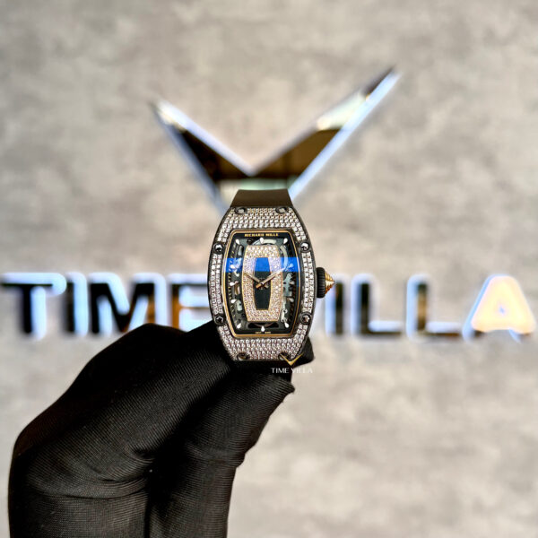 Richard Mille Ladies RM 07-01 Rose Gold Carbon NTPT Factory Diamond