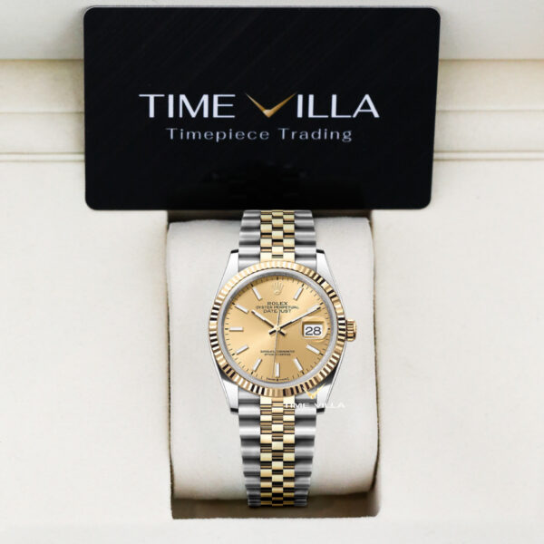 Rolex Datejust 126233 Champagne Dial Gold Steel 36mm