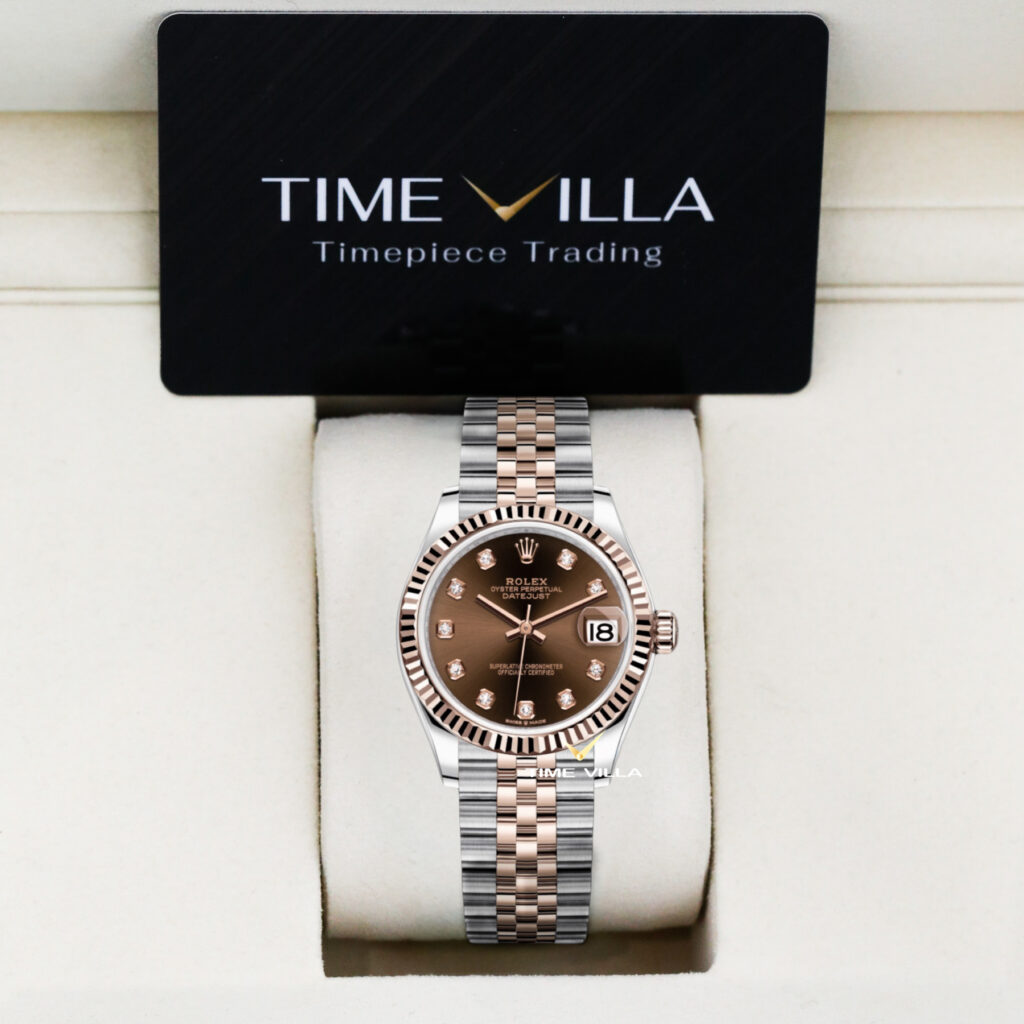 Rolex Datejust Ladies 278271 Chocolate Diamond Dial Rose Gold Steel 31mm Rolex Datejust Ladies 278271 Chocolate Diamond Dial Rose Gold Steel 31mm