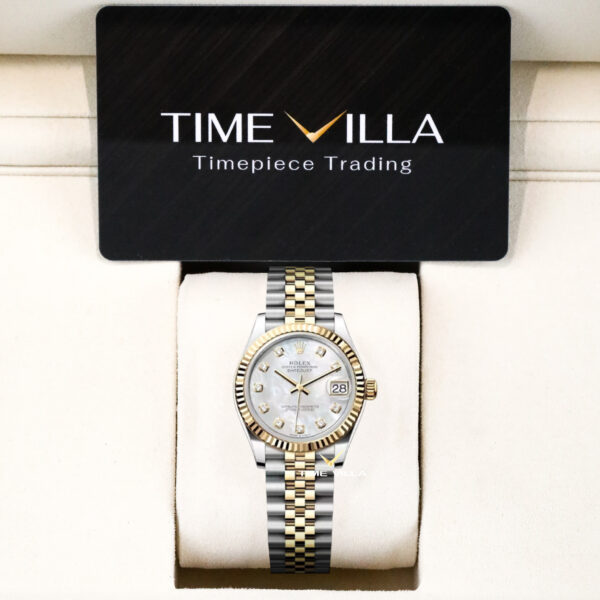 Rolex Datejust Ladies 278273 Mother of Pearl Diamond Dial Yellow Gold 31mm