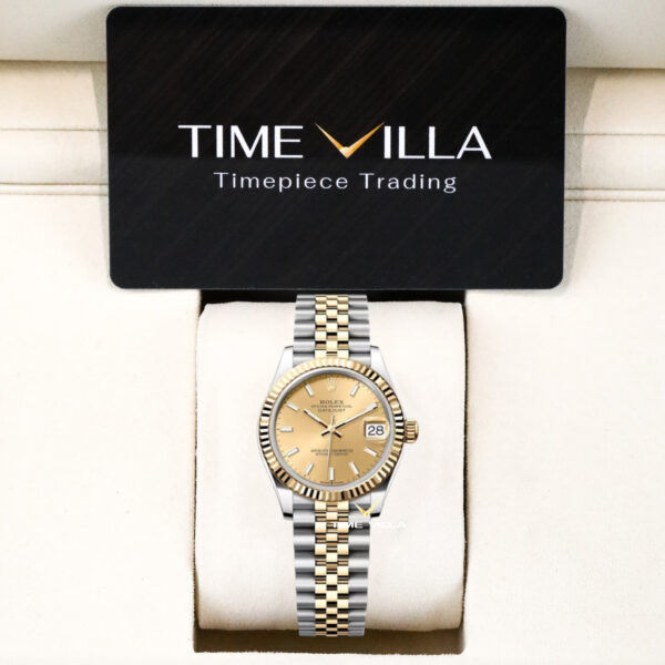 Rolex Datejust Ladies 278273 Champagne Dial Gold Steel 31mm