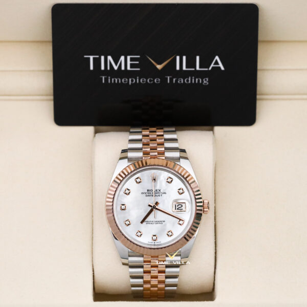 Rolex Datejust 126331 Mother of Pearl Diamond Dial Rose Gold Steel 41mm