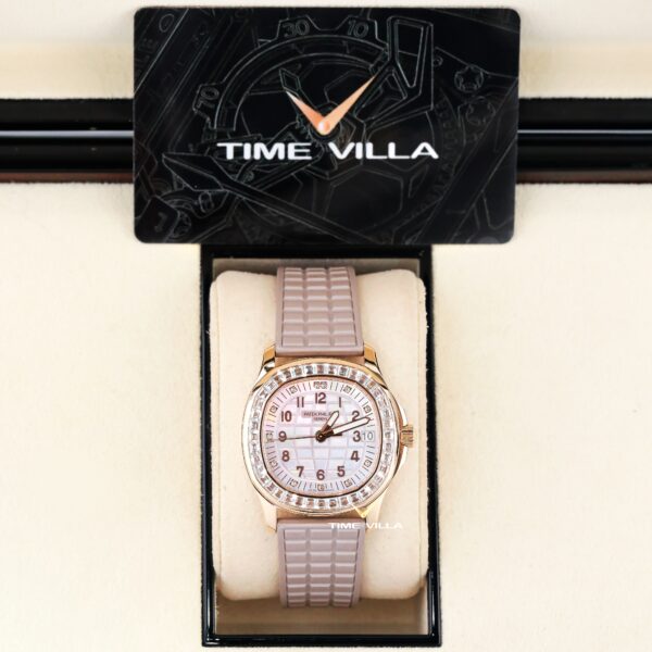 Patek Philippe Ladies Aquanaut Luce Haute 5072R-001 MOP Baguette Bezel