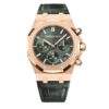 Audemars Piguet Royal Oak Chronograph Rose Gold Green Leather 26240OR
