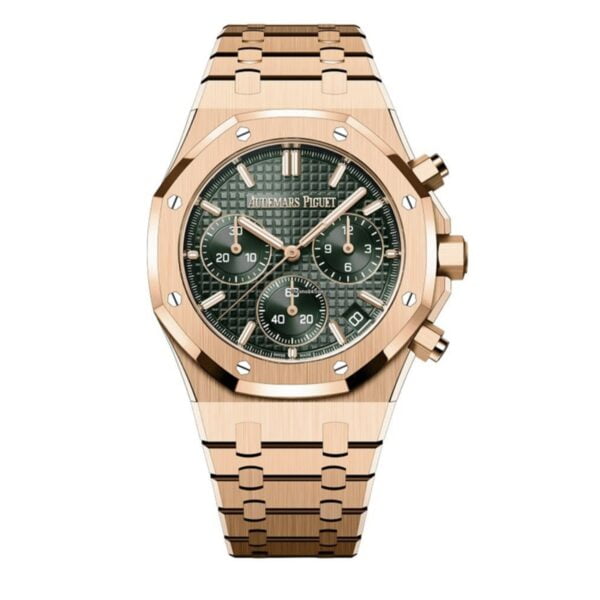 Audemars Piguet Royal Oak Chronograph Rosegold Green 26240OR