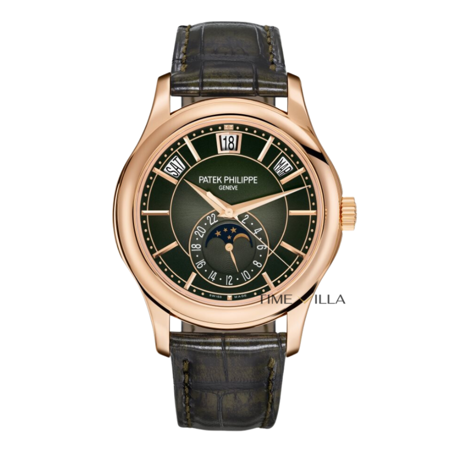 Patek Philippe Compications 5205R-011 Rose Gold Moon Phases Green Last Edition Patek Philippe Compications 5205R-011 Rose Gold Moon Phases Green Last Edition