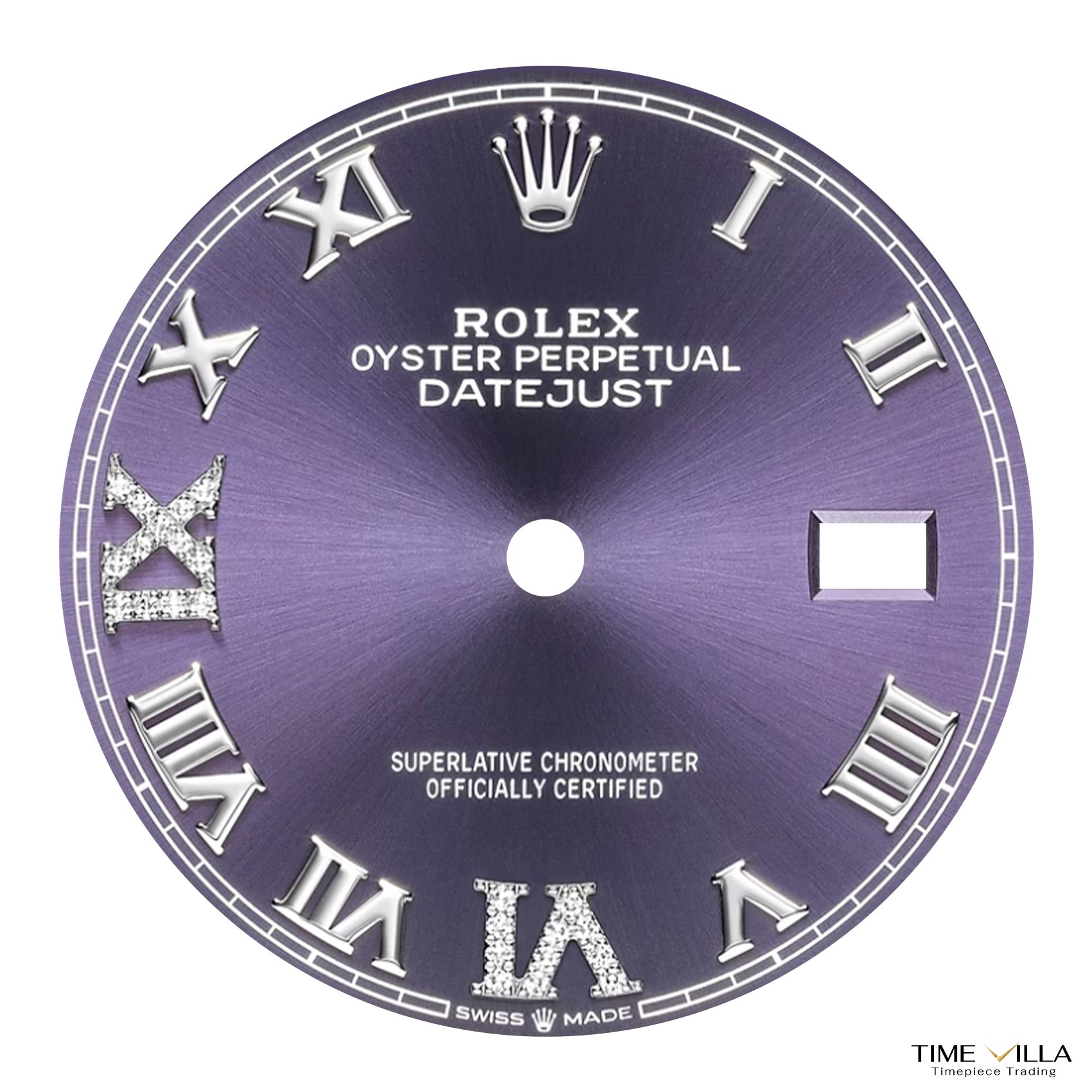 Đồng Hồ Rolex Datejust Purple Roman 126234