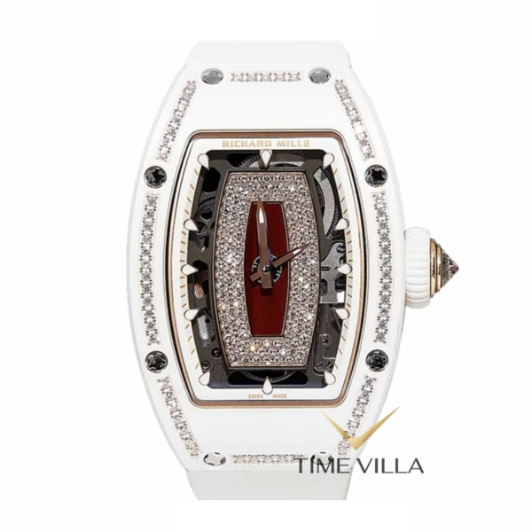 RM07-01 RG White Ceramic Diamond Red Lip