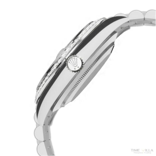 ROLEX Day-Date 40 228349RBR Black Oyster White Gold And Diamonds