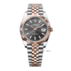 Rolex Datejust 126331 Fluted Grey Motif Dial Rose Gold Steel 41mm