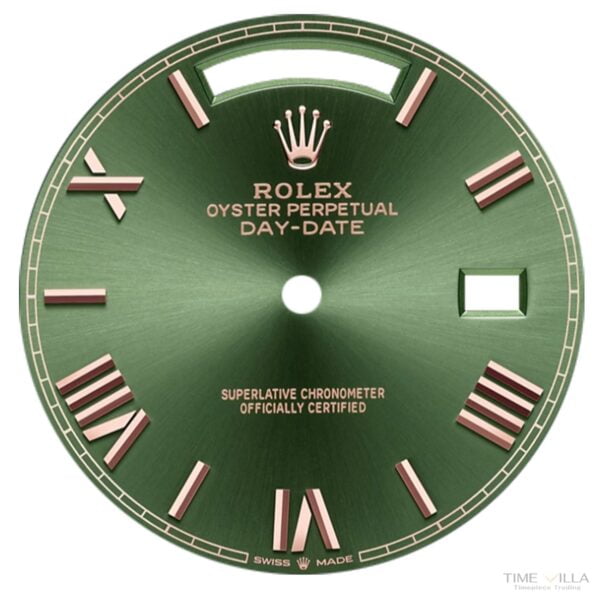 Rolex Day-date 228235 Green Roman Everose Gold
