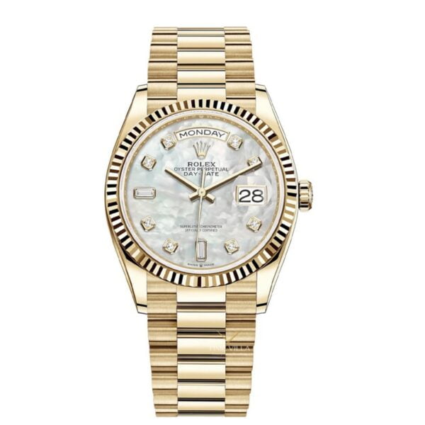 Rolex Day-date MOP Diamond Yellow Gold 128238