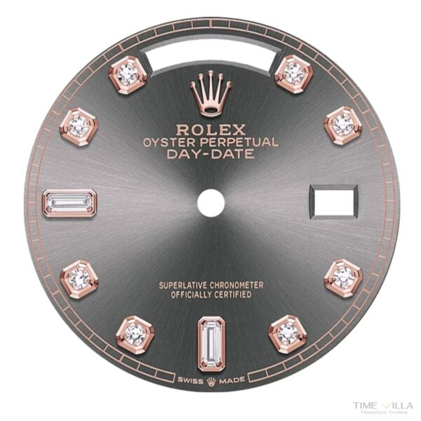 Rolex Day-date Rohdium Diamond Everose Gold 128235