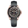 Rolex Yacht-Master 126655 Rosegold Black Dial Oysterflex