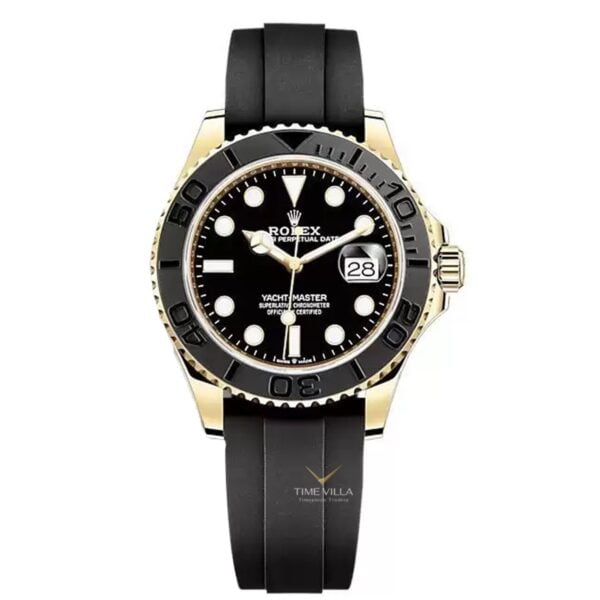 Rolex Yacht-Master 226658 Black Dial Yellow Gold Oysterflex