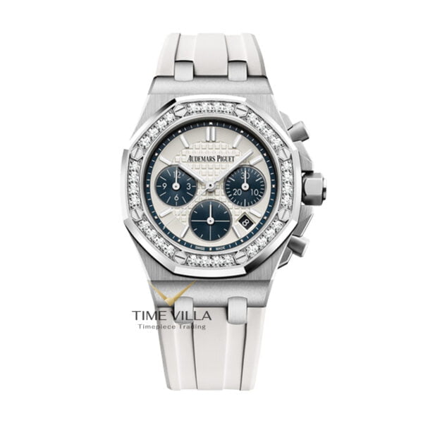Audemars Piguet Ladies Offshore Chronograph 26231ST White Dial Steel Diamond 37mm