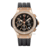 Hublot Bigbang Black Dial Bezel Diamond King Gold Chronograph 41mm