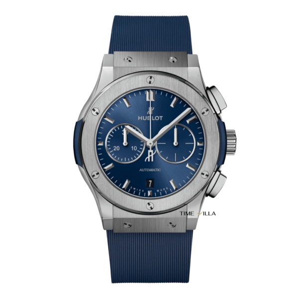 Hublot Classic Fusion Chronograph Blue Titanium Rubber 42mm