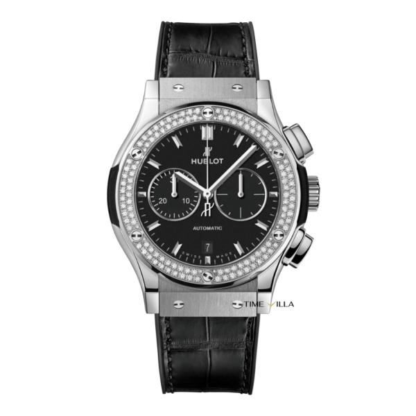 Hublot Classic Fusion Chronograph Diamond Bezel Titanium 42mm