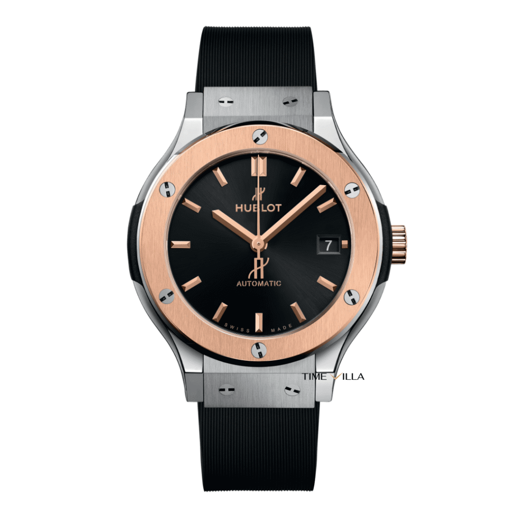 Hublot Classic Fusion Gold Bezel Titanium 38mm Hublot Classic Fusion Gold Bezel Titanium 38mm