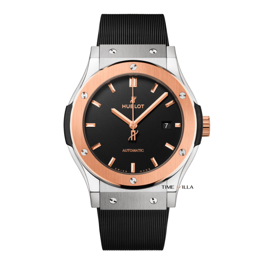 Hublot Classic Fusion Gold Bezel Titanium 42mm Hublot Classic Fusion Gold Bezel Titanium 42mm