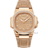 Patek Philippe Ladies Nautilus 7010R-012 Rose Gold Champ Dial