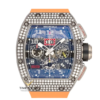 RM011 White Gold with Diamond Set Bezel