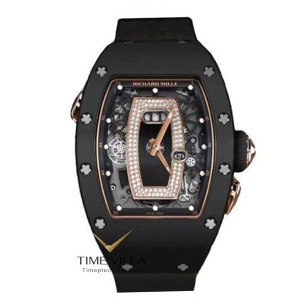 RM037 Rose Gold Black Ceramic TZP Black Lip