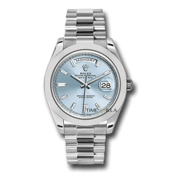 Đồng Hồ Rolex Day-Date 40 Platinum Ice Blue Diamond 228206