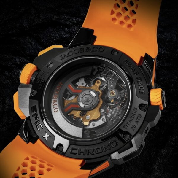 Jacob and Co Epic X Chrono Black Titanium ORANGE BAND