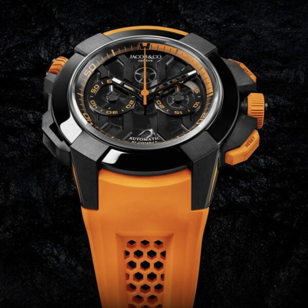 Jacob and Co Epic X Chrono Black Titanium ORANGE BAND