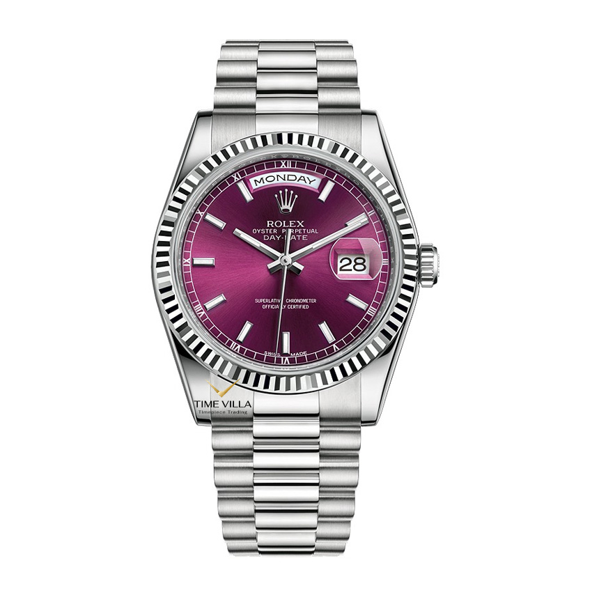 Rolex Day Date 118239 Cherry Dial White Gold 36mm