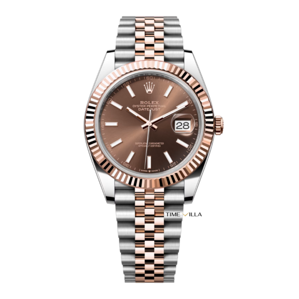 Rolex Datejust 126331 Index Chocolate Dial Rose Gold Steel 41mm