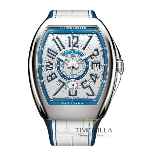 Franck Muller Vanguard Mariner White Blue Steel V43 (V43 YT SC DT MAR AC)