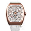 Franck Muller Vanguard Master Banker Skeleton Rose Gold White V45 (V45 MB SC DT SQT BC)