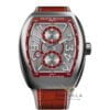 Franck Muller Vanguard Master Banker Steel Red Gray Dial V45 (V45 MB SC DT ER)
