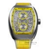 Franck Muller Vanguard Master Banker Steel Yellow Gray Dial V45 (V45 MB SC DT JA)