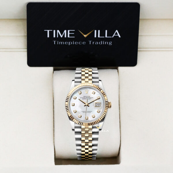 Rolex Datejust 126233 MOP Diamond Dial Yellow Gold Steel 36mm