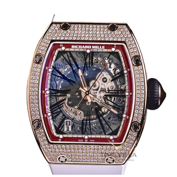 Richard Mille RM023RG Red Rose Gold Black Full Factory Diamond