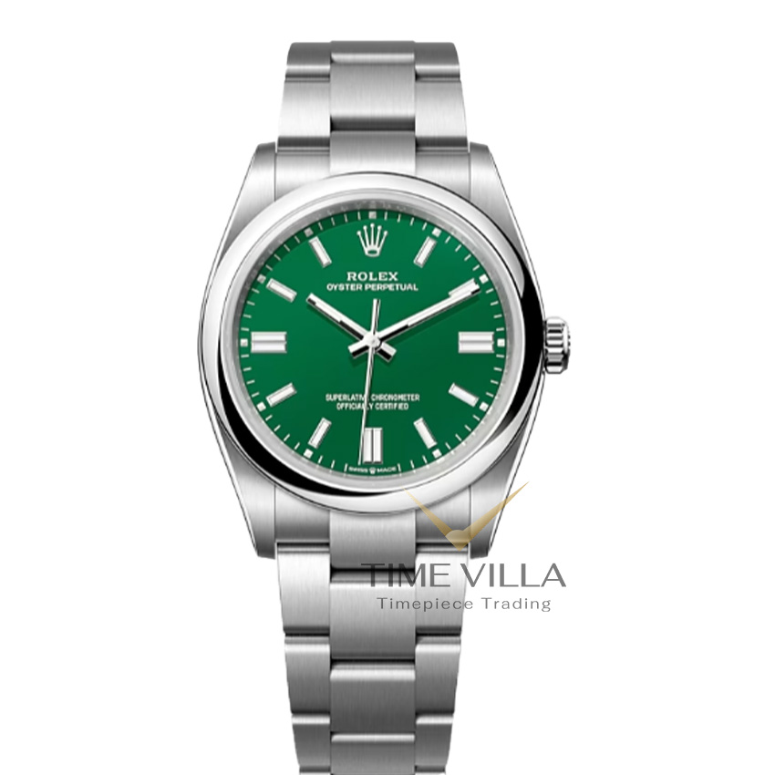 Rolex Oyster Perpetual 126000 Green Dial 36mm