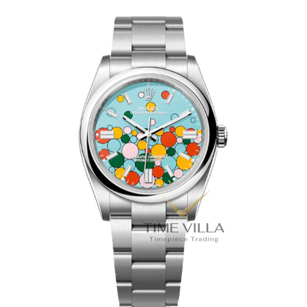 Rolex Oyster Perpetual 126000 Turquoise Green Celebration Dial 36mm