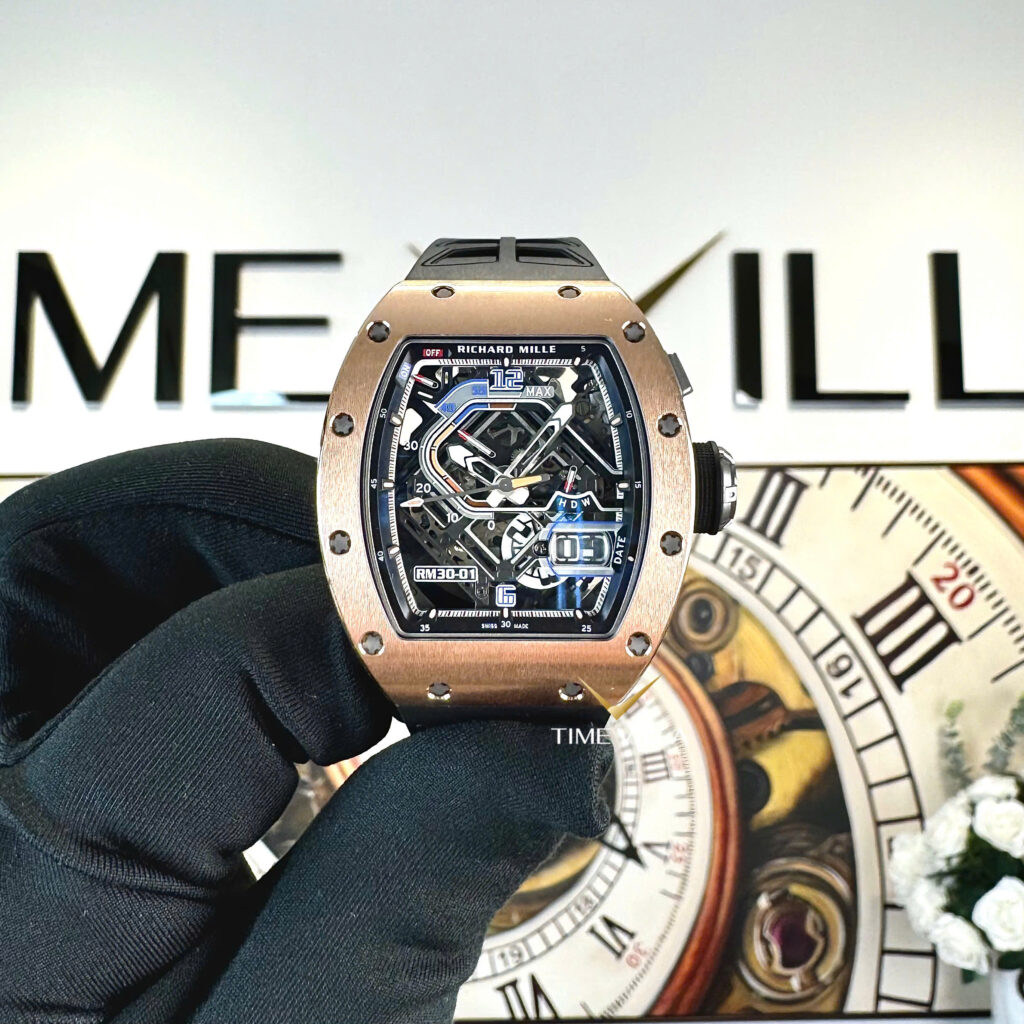 Richard Mille RM30-01 Automatic Winding with Declutchable Rotor Rose Gold Richard Mille RM30-01 Automatic Winding with Declutchable Rotor Rose Gold