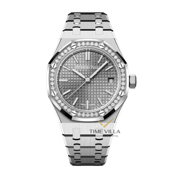 Audemars Piguet Royal Oak 15551ST Grey Dial Dimond Bezel Steel 37mm