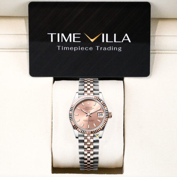 Rolex Datejust Ladies 278271 Pink Index Dial Rose Gold Steel 31mm